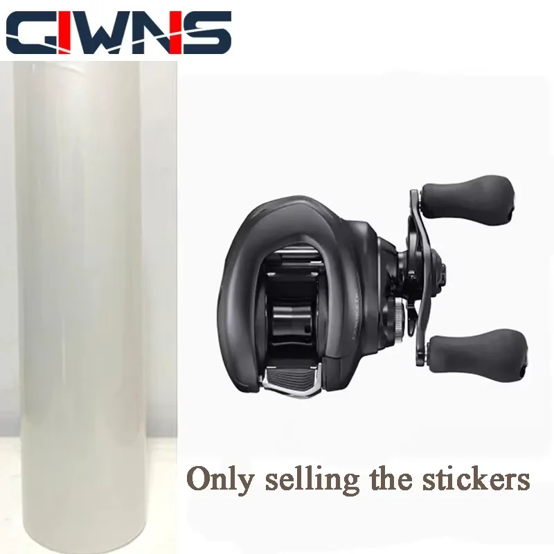 2Sets TPU Baitcasting Reel Transparent Protective Film Fishing Wheel Sticker Waterproof Anti-scratch For SHIMANO 22EXSENCE DC