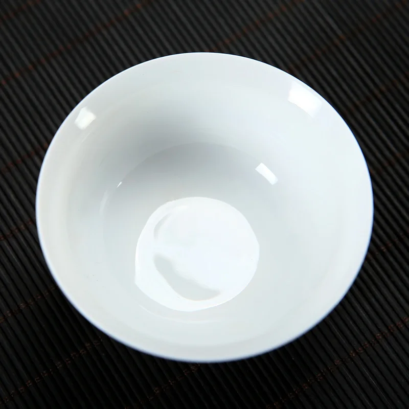 1/3/6Pc Chinese Kung Fu Teacup Set High White Glaze Porcelain Tasting Tea Bowl Koi Fish Pattern Blue White Style Teaware