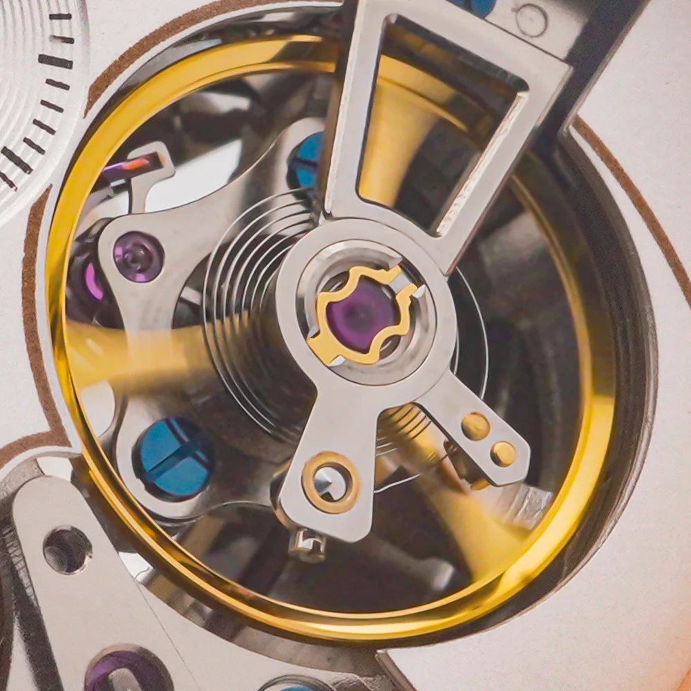 ENITON Mechanical Watches FKM Rubber Band Stainless Steel 316L JLHS33 Movement Automatic Watch Tourbillon Skeleton Fashion Watch