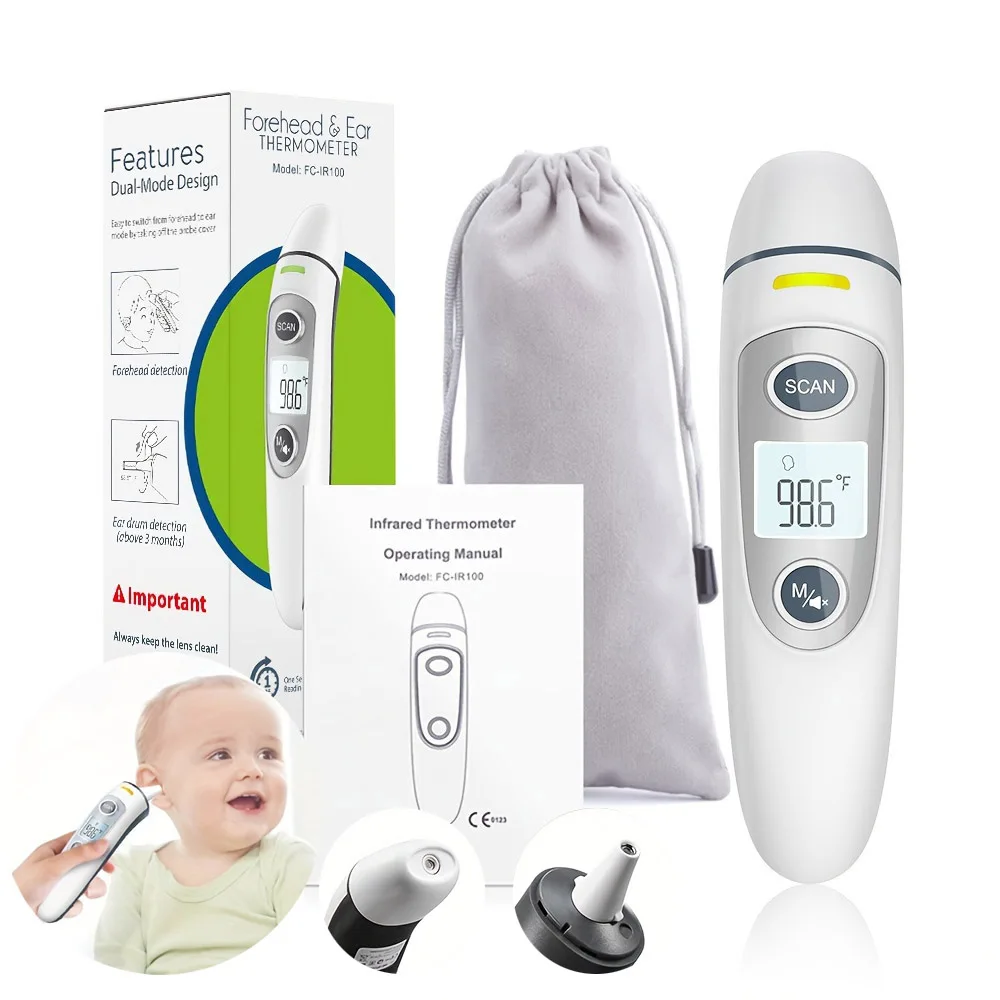 Dr.isla Baby Thermometer Infrared Digital LCD Body Measurement Forehead Ear Non-Contact Adult Fever IR Children Termometro