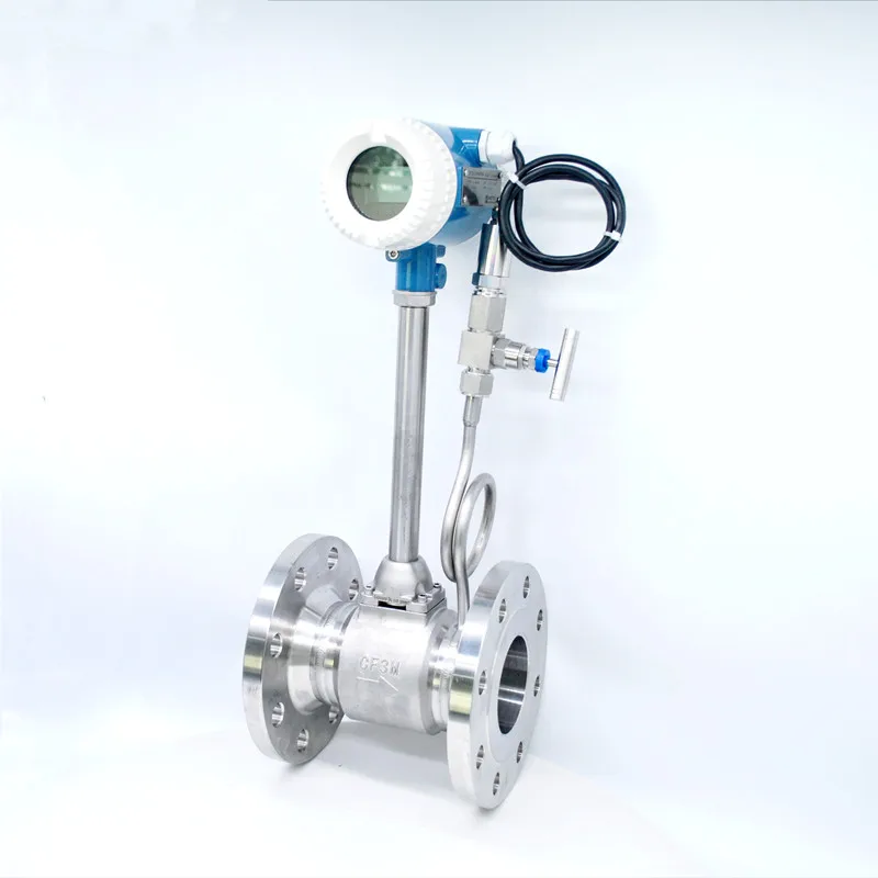 

Flange Mounted Gas Steam vortex Flowmeter Flow Meter with Temperature and Pressure Compensation