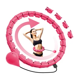 WESTTUNE Smart Weighted Fit Hoop Exercise Circle Infinity Fitness Hoop with Detachable Knots for Adults Weight Loss and Exercise