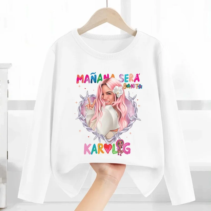 مانانا سيرا بونيتو كارول جي بيتشوتا طباعة موضة الاطفال تي شيرت ملابس الأطفال غير رسمية الخريف طفل الفتيان الفتيات تي شيرتات طويلة الأكمام #2