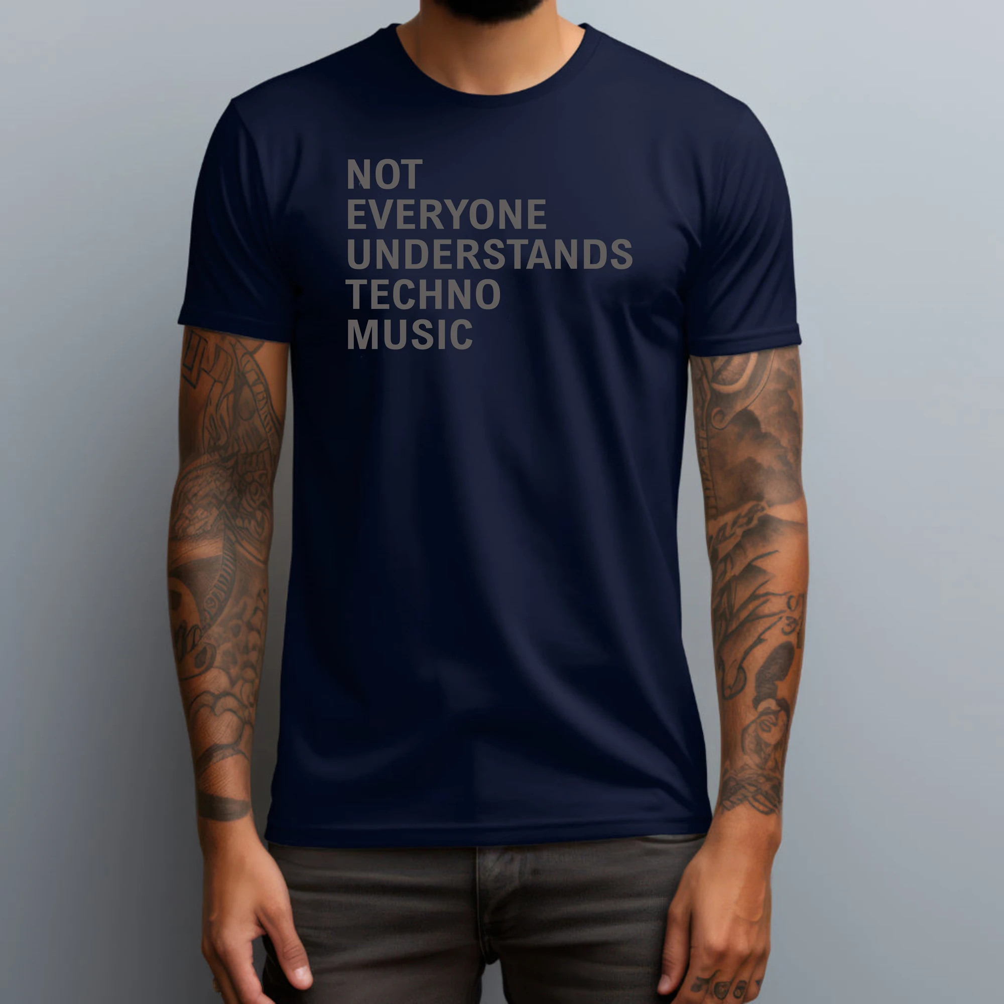 Reflective Unisex T-Shirt Not Everyone Understands Techno Music Reflective Tshirt Fashion Cotton Tee Drop Shipping Fashion Tee