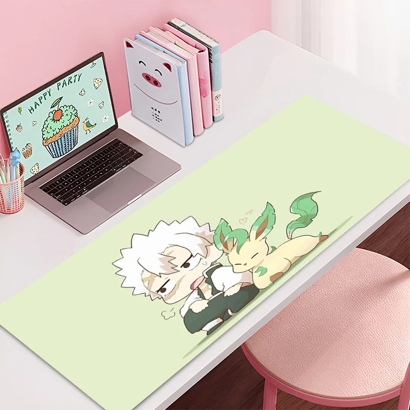 Gaming Mouse Pad Demon Slayer Accessories Office Gamer Keyboard Desk Mat Non-Slip Laptop ground mat Large PC HD carpet Mousepad