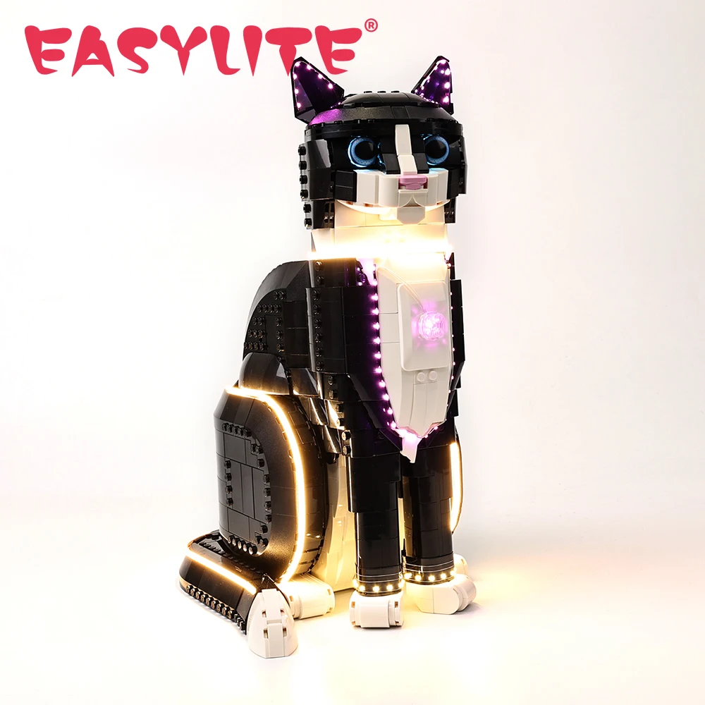 EASYLITE LED-Lichtset für Tuxedo Cat 21349, Bausteine, Spielzeug, Lampenset (Modell nicht im Lieferumfang enthalten)