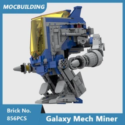 MOC Building Blocks Galaxy Mech Miner Model DIY Assembled Bricks Classic Space Series Educational Xmas Display Toys Gifts 856PCS