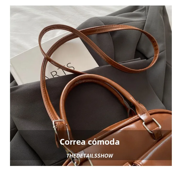 Bolso de Gran Capacidad para Viajes, Nuevo Estilo Invierno 2025, Bolso de Hombro/Axilar, Alto Valor Estético, Bolso Boston/Bo...