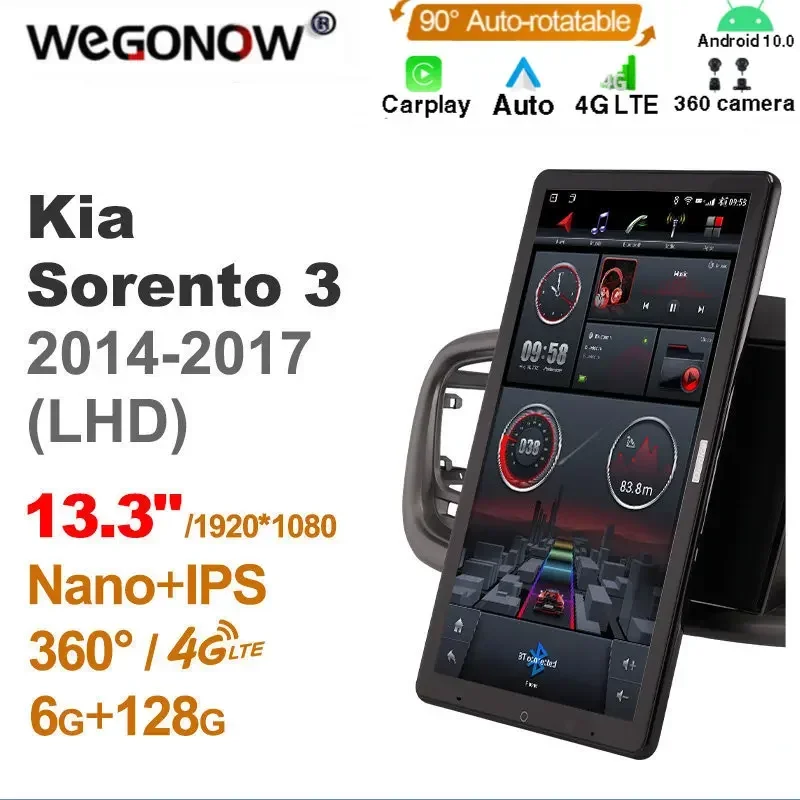 TS10 Android10.0 Ownice Car Radio Auto for Kia Sorento 2015/2016 with 13.3'' 7862 No DVD support USB Quick Charge Nano 1920*1080