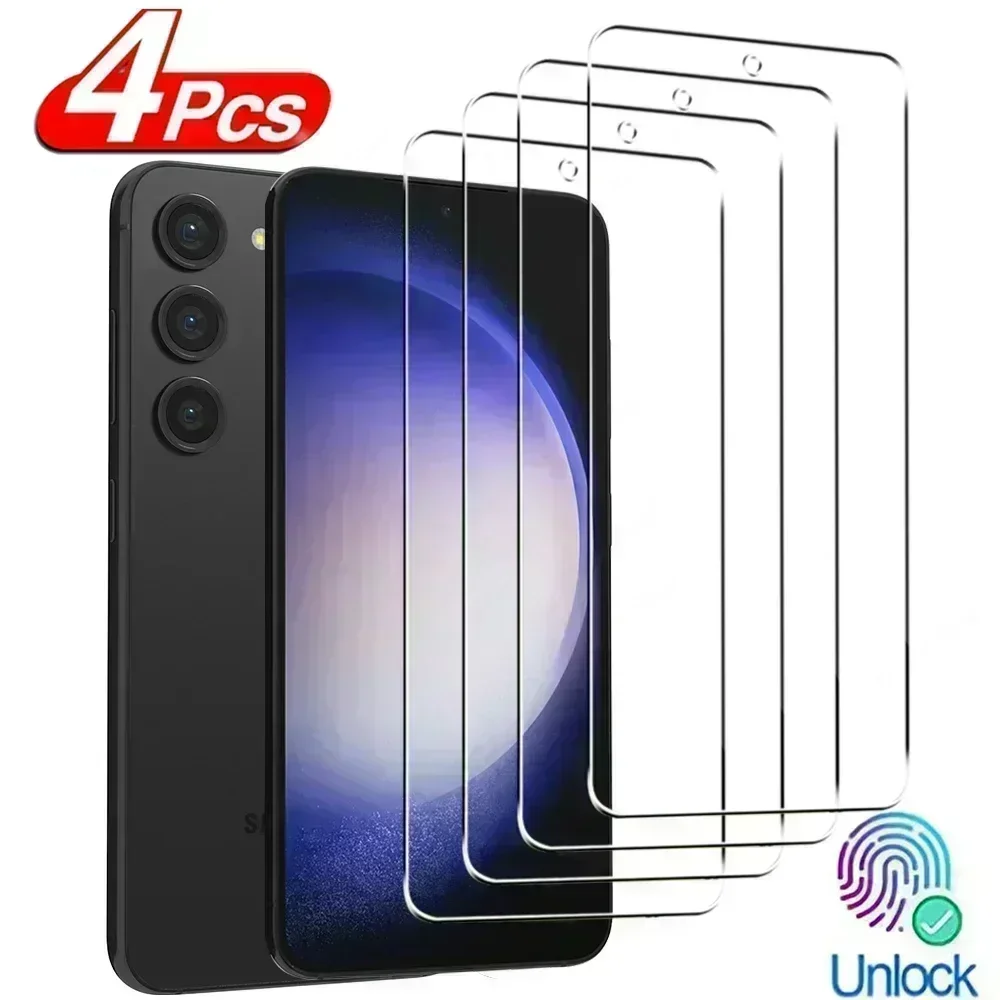 

4Pcs Protection Tempered Glass For Samsung Galaxy S23 S22 S21 Plus S20 FE Screen Protector For Samsung S23 S22 S21 Plus glass