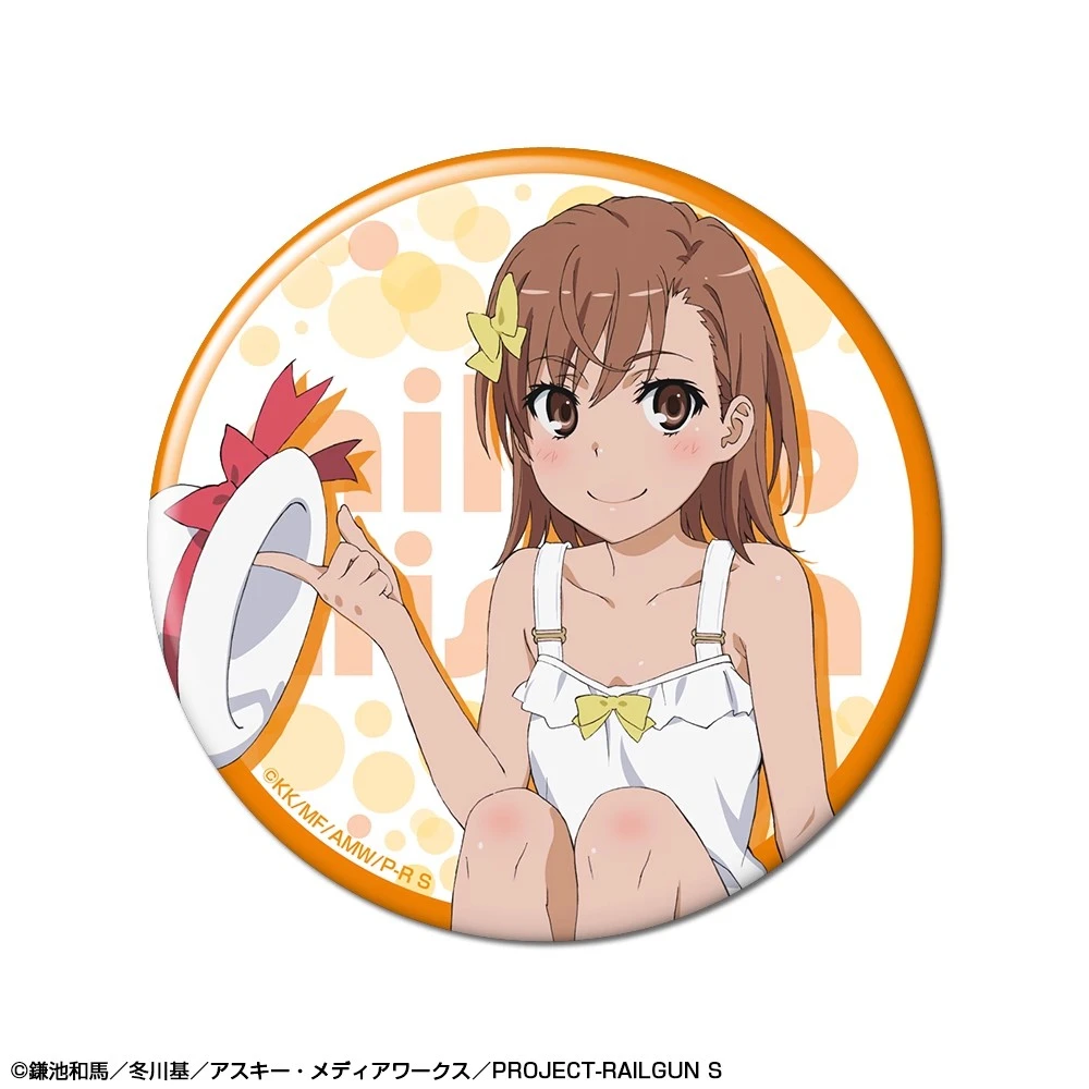 58 مللي متر أنيمي مسدس علمي معين Shokuhou ميساكي شيراي كوروكو تأثيري حلي شارة دبوس SPTE صفيح بروش الدعامة جيلف #3