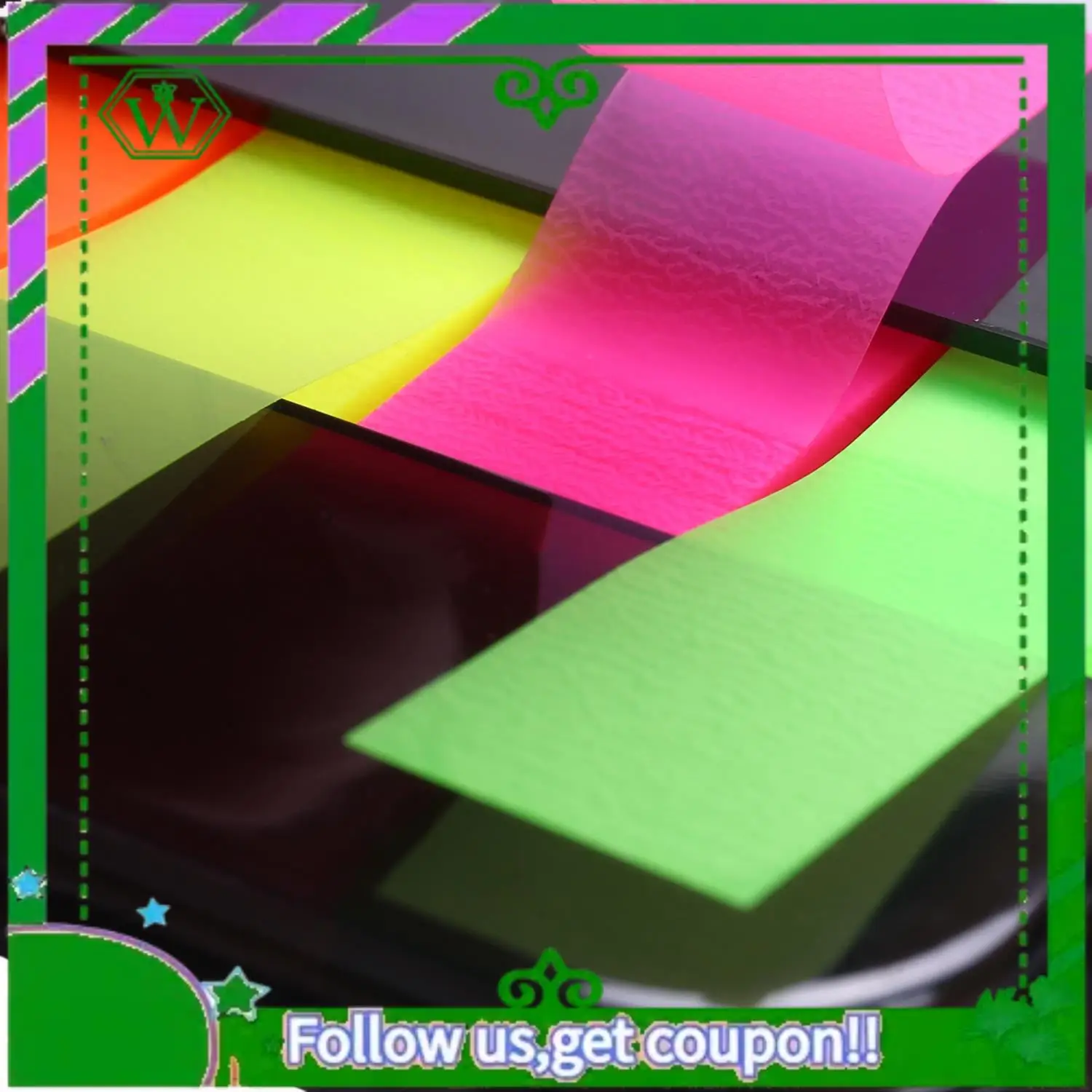 Reliable-Tearable Colored Memo Pad Sticky Notes Cute Self-Adhesive Paper Label Sticker Bookmark Stationery