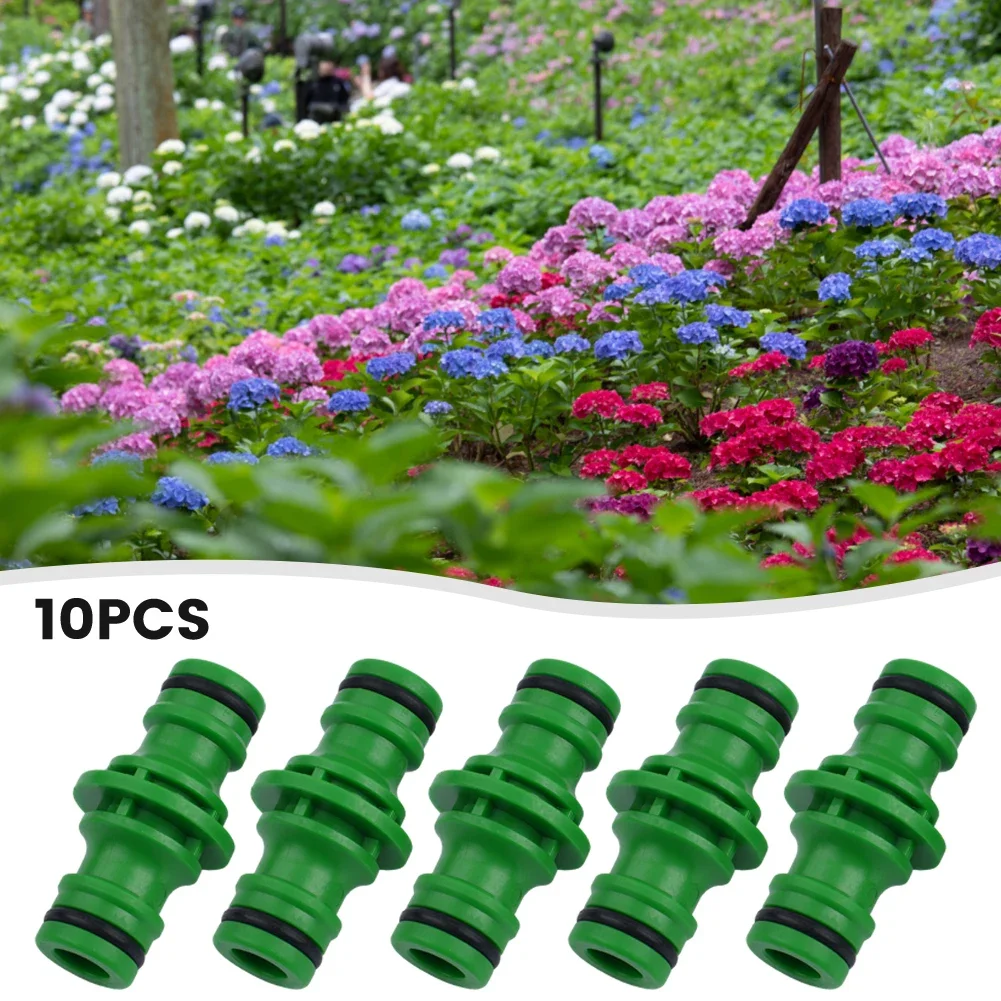 Hose Pipe Connector Double Male Plastic Quick Fix Click On Rubber O Ring Garden Watering Supplies Accessories And Parts