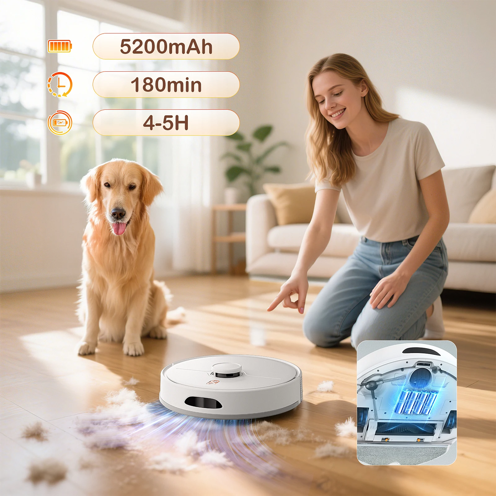 Wholesale Cheap App & Voice Control Aspiradora Robot Handheld Pet Hair Vacuum Cleaner Robot Vacuum Cleaners for Pet Hair