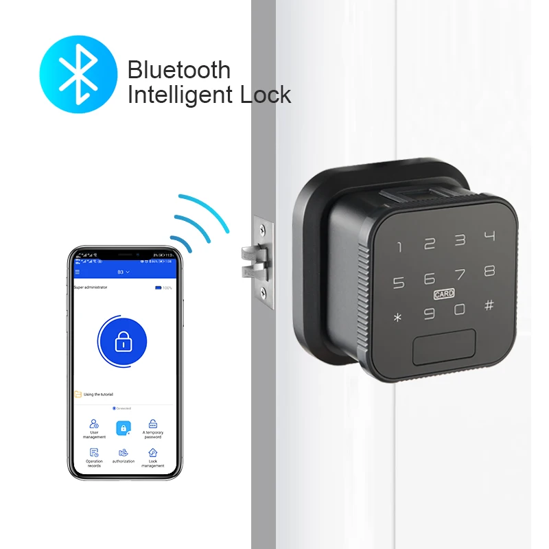 TUYA APP Bluetooth WIFI smart fingerprint lock biometric keypad digital electronic password key Smart door lock