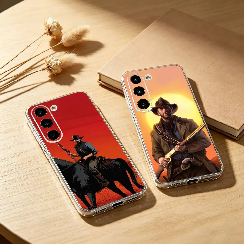 RDR2-Arthur Morgan Phone Case For Samsung Galaxy A91,80,73,72 ,71,53,52,32 ,31,22,21s,20,Transparent Case