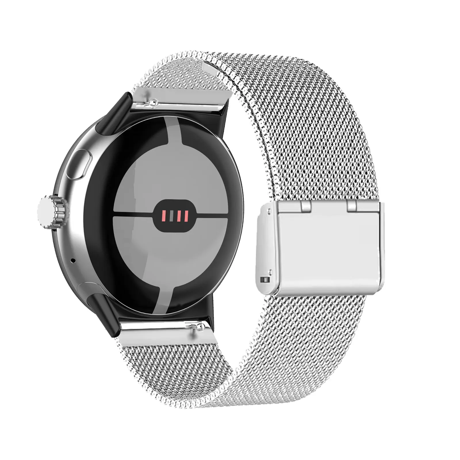 

Металлические ремешки для Google Pixel Watch 3, ремешок 45 мм, дышащий ремешок из сетки из нержавеющей стали