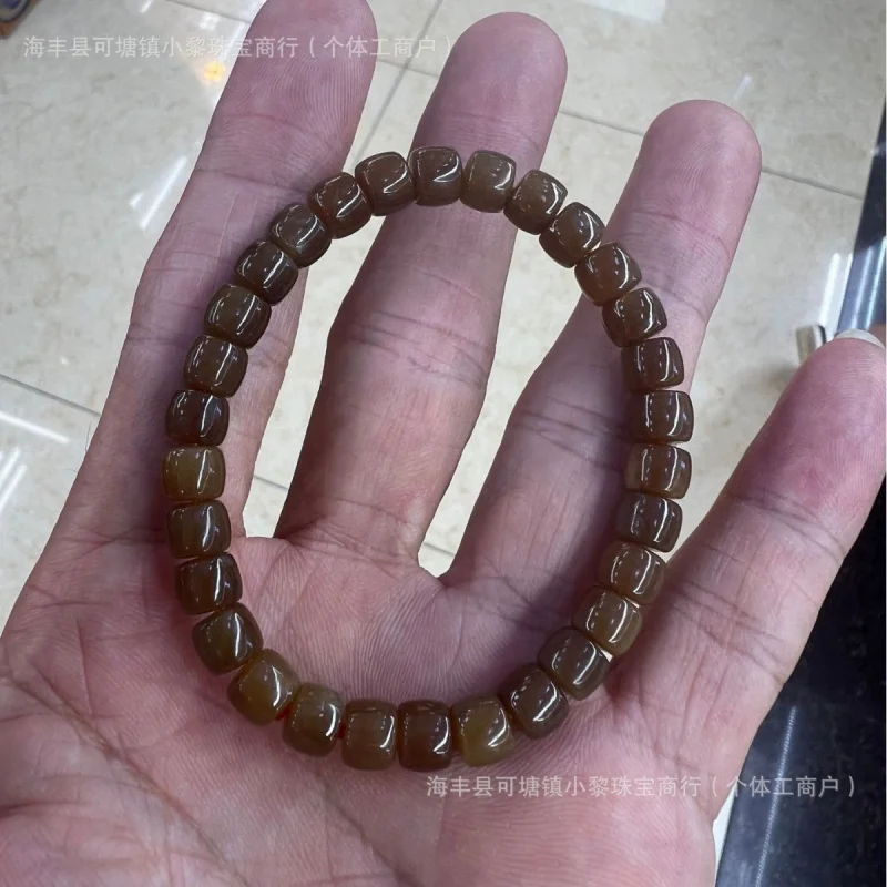 

Натуральный нефритовый сахарный материал Хэтянь Изысканный браслет ручной работы Элегантное качество Модный универсальный