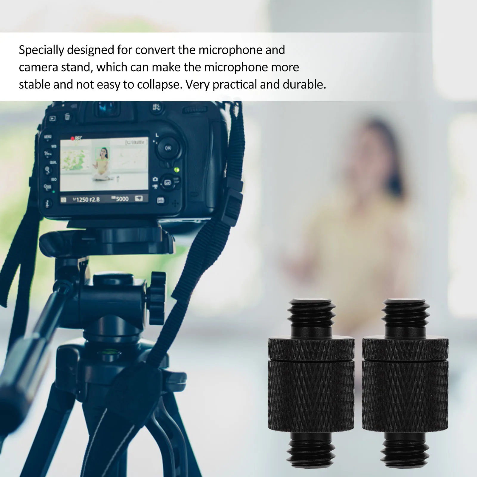 

4Pcs Durable Aluminum Alloy Camera Stand Screws Professional Microphone Holder Bolts Useful Camera Accessories