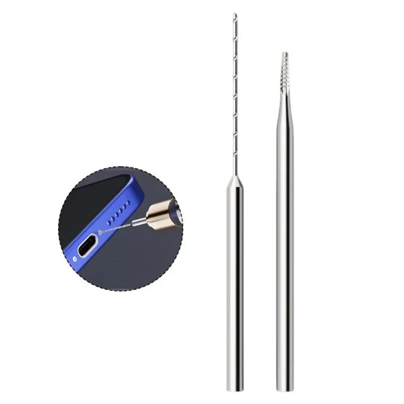2Pcs Extra Hard Alloy Sliding Drill Bit Stripped Screw Extractor For Cell Phone Motherboard Screw Removal Daily Repair Supplies