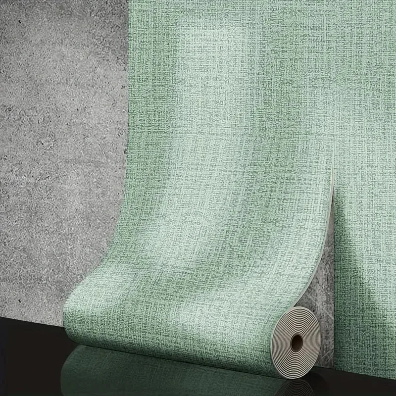 Linen 3D Foam Self-adhesive PVC Solid Color Thickened Waterproof Perfect for Living Room Bedroom  Wallpapers Home Decoration