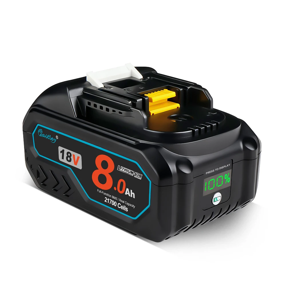 Waitley 21700-40T Akku für Makita 18V Elektrowerkzeug mit Samsung INR-Zellen / wiederaufladbare Akkus Ersatzzubehör