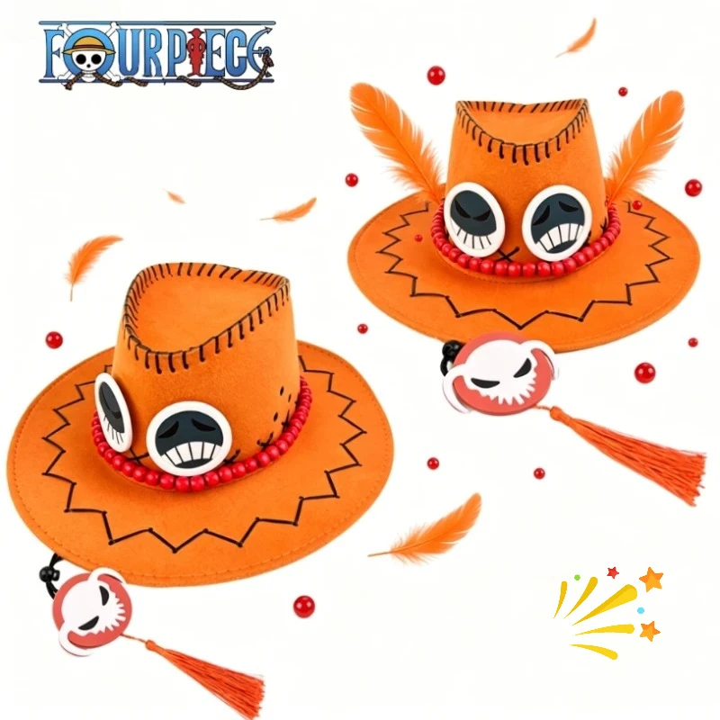 Chapeau de Cowboy Jazz Pirate Ace d'Halloween, Unisexe, Chapeau de Soleil d'Extérieur, Accessoire de Costume pour Fête, Cosplay, Spectacle Scénique, Décoration