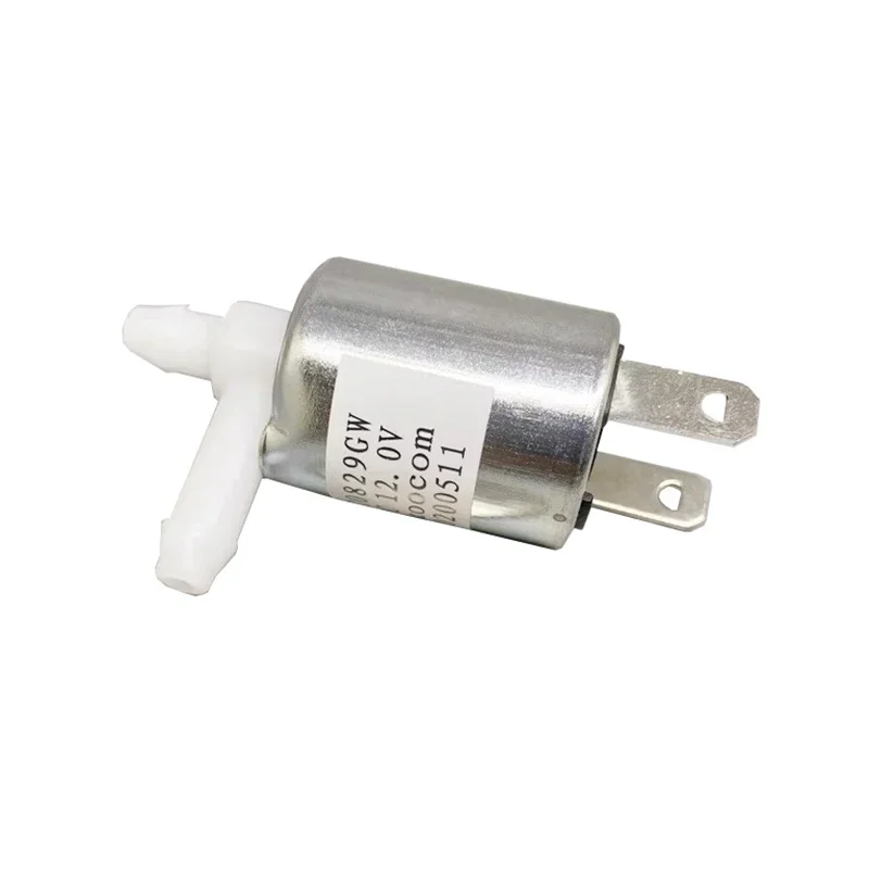 

SKOOCOM SC0829GW Mini Electric Solenoid Valve DC 12V Normally Closed Type Cylindrical Micro Water Air Flow Control Valve