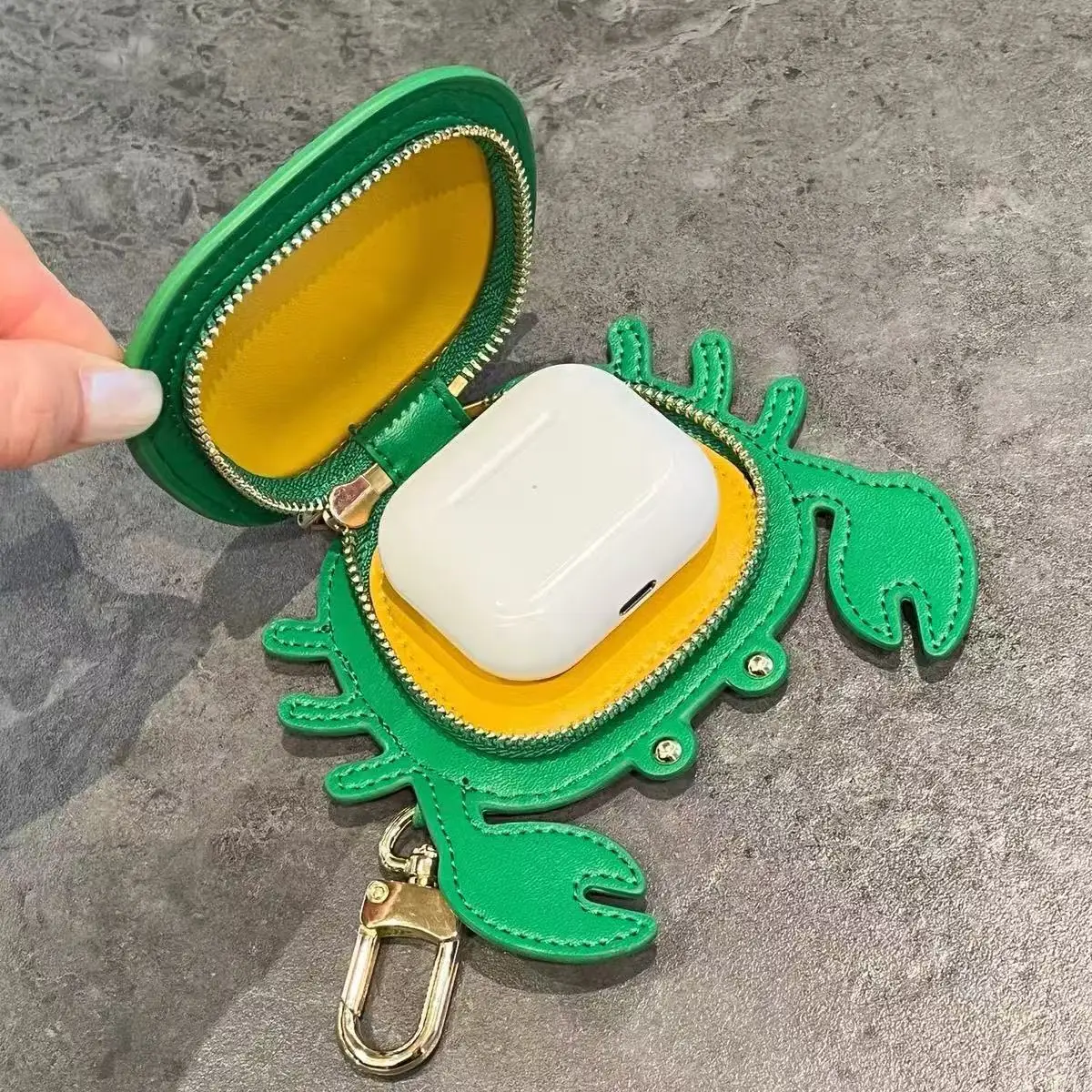 Crab Earphone Storage Bag Charm Coin Purse Mini Wallet Makeup Multi-color Zipper Pouch Bag Accessories gift for girl