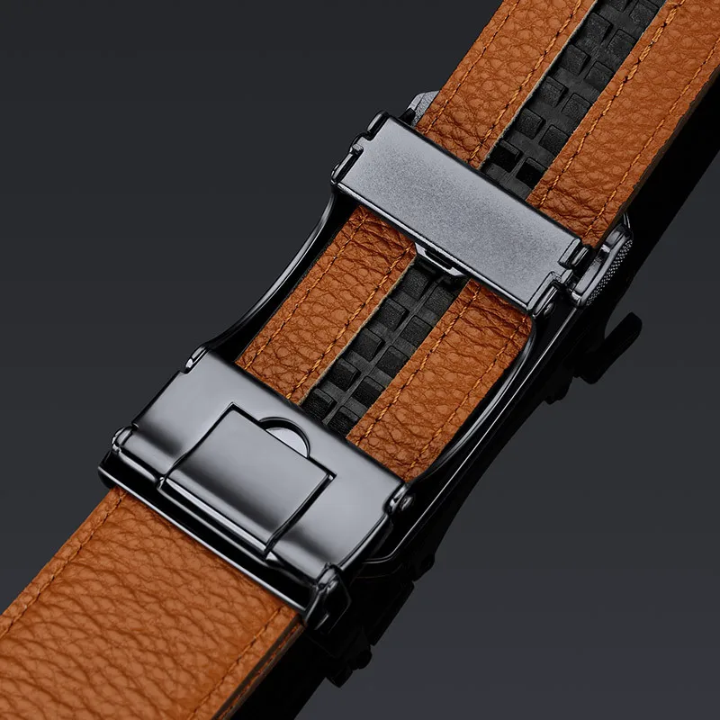 High Quality Luxury Brand Designer Canvas Belts Male Automatic Buckle Men belts Genuine Leather Belt for men Strap for Jeans