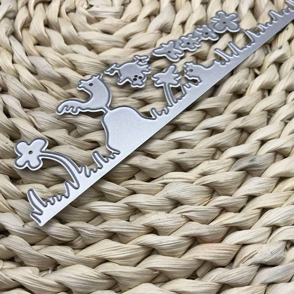 1 قطعة خلق الحرفية المعادن قطع يموت قطع يموت قالب زهرة العشب شرائط الدجاج الديكور قصاصات ورقية كرافت لكمة الإستنسل يموت