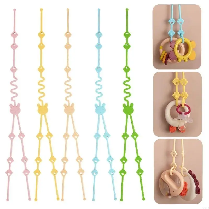   Baby Soother Chain Baby Toddlers Anti-drop Rope Pacifier Strap Silicone Teether Toy Pacifier Dummy Chain Baby Supplies