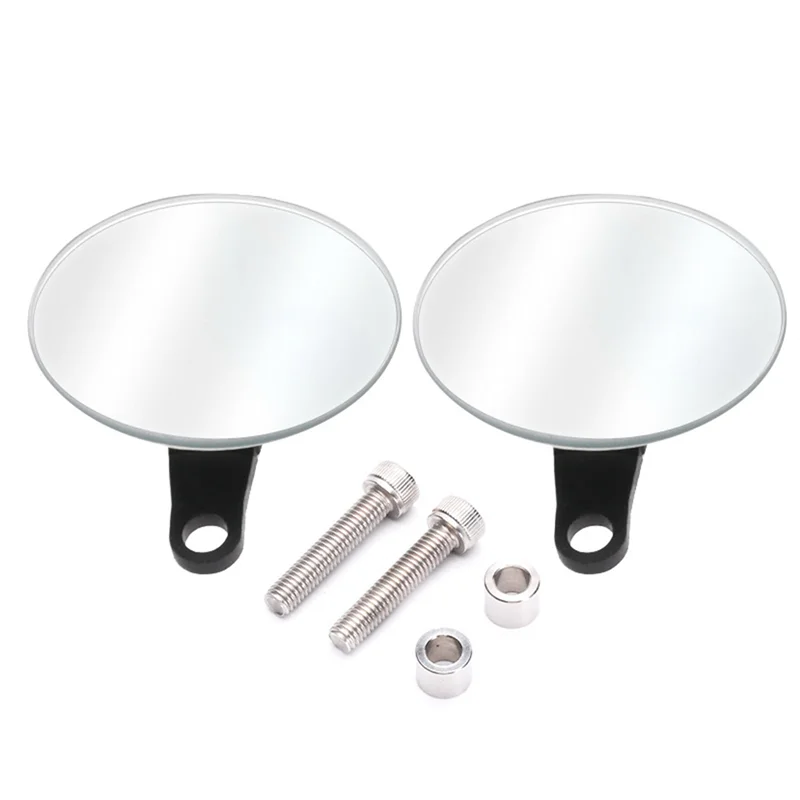 

Motorcycle Rimless Mini Rearview Mirror For MT-07 MT-09 Tracer XSR700 XSR900 Modified Wide Angle Round Mirror-ABQA