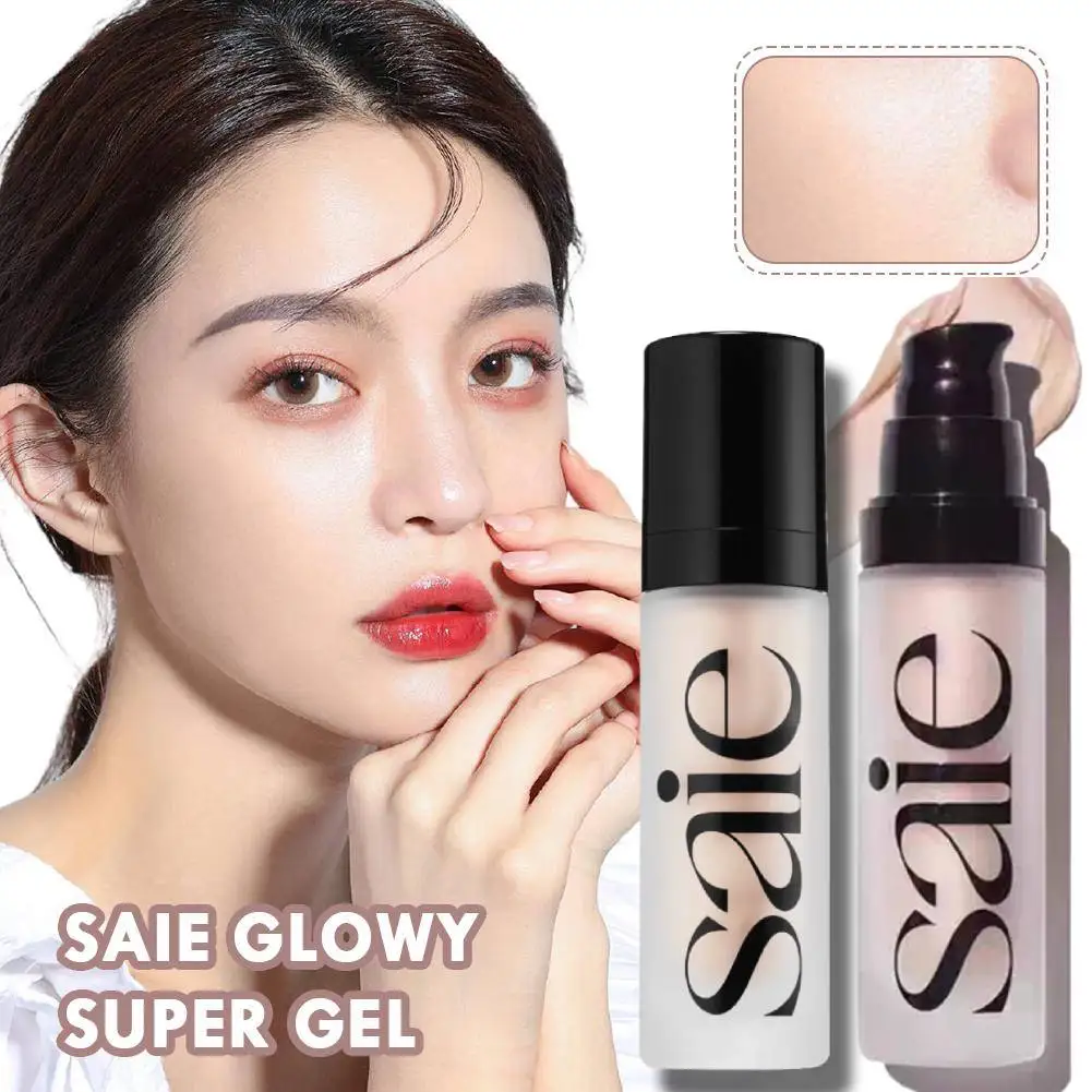 Saie Glowy Super Gel Highlighter Starglow Natural Stereoscopic Facial Makeup Liquid Blush Enhances Natural Luster Soft Makeup