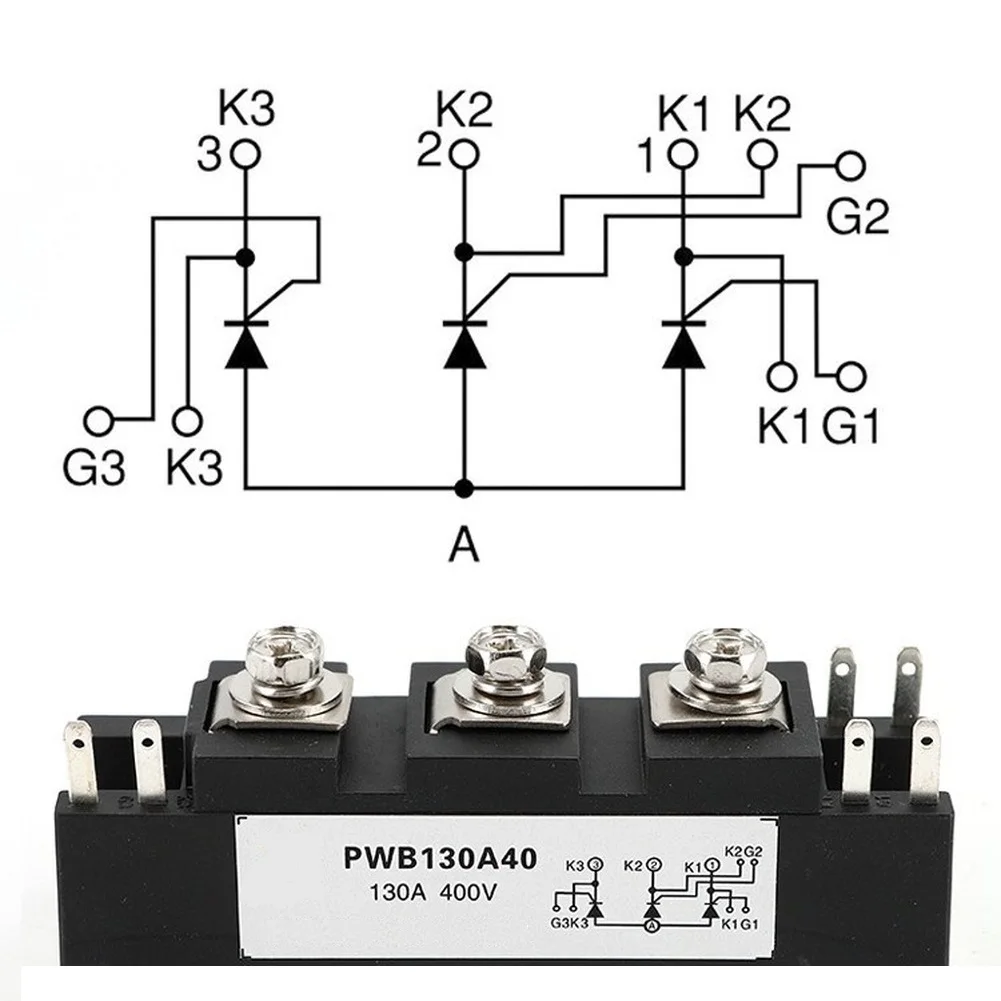 For Welding Machines Copper PWB130A Thyristor Thyristor Module Welding Module Copper Terminal Design Smart Chip Encapsulation