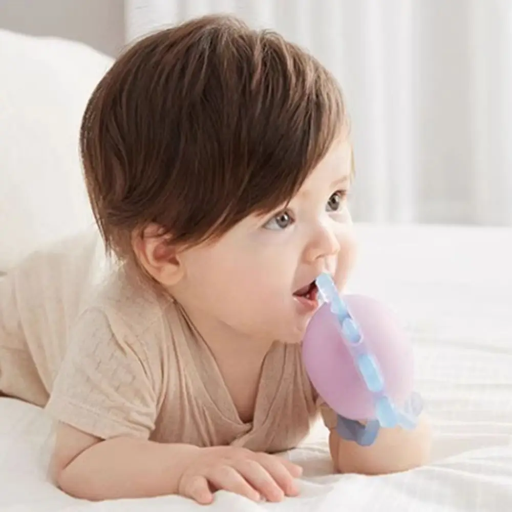 Anti-eating Hand Baby Silicone Teether Food Grade Bear Shape Baby Teething Toys Silicone Soft Toddler Chewing Toy