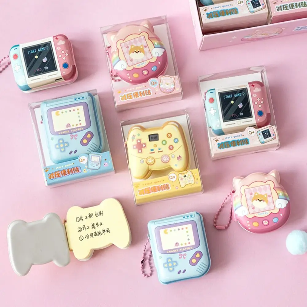 1pc Cute Cartoon Mini Planner Notebook Key Chain Kawaii Sticky Note Portable School Supplies