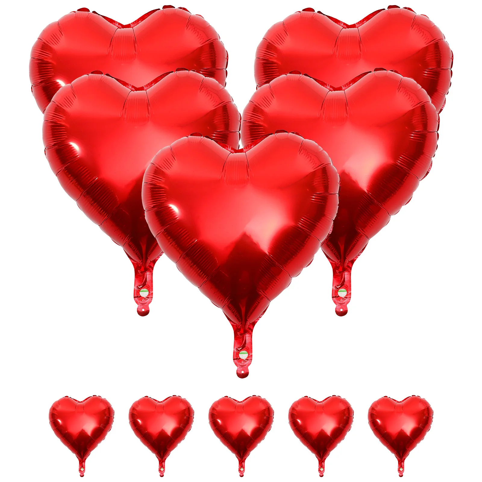 

10Pcs Heart Shaped Balloons Aluminum Foil Party Decoration for Valentine's Day Wedding Birthday Engagement Party Supplies