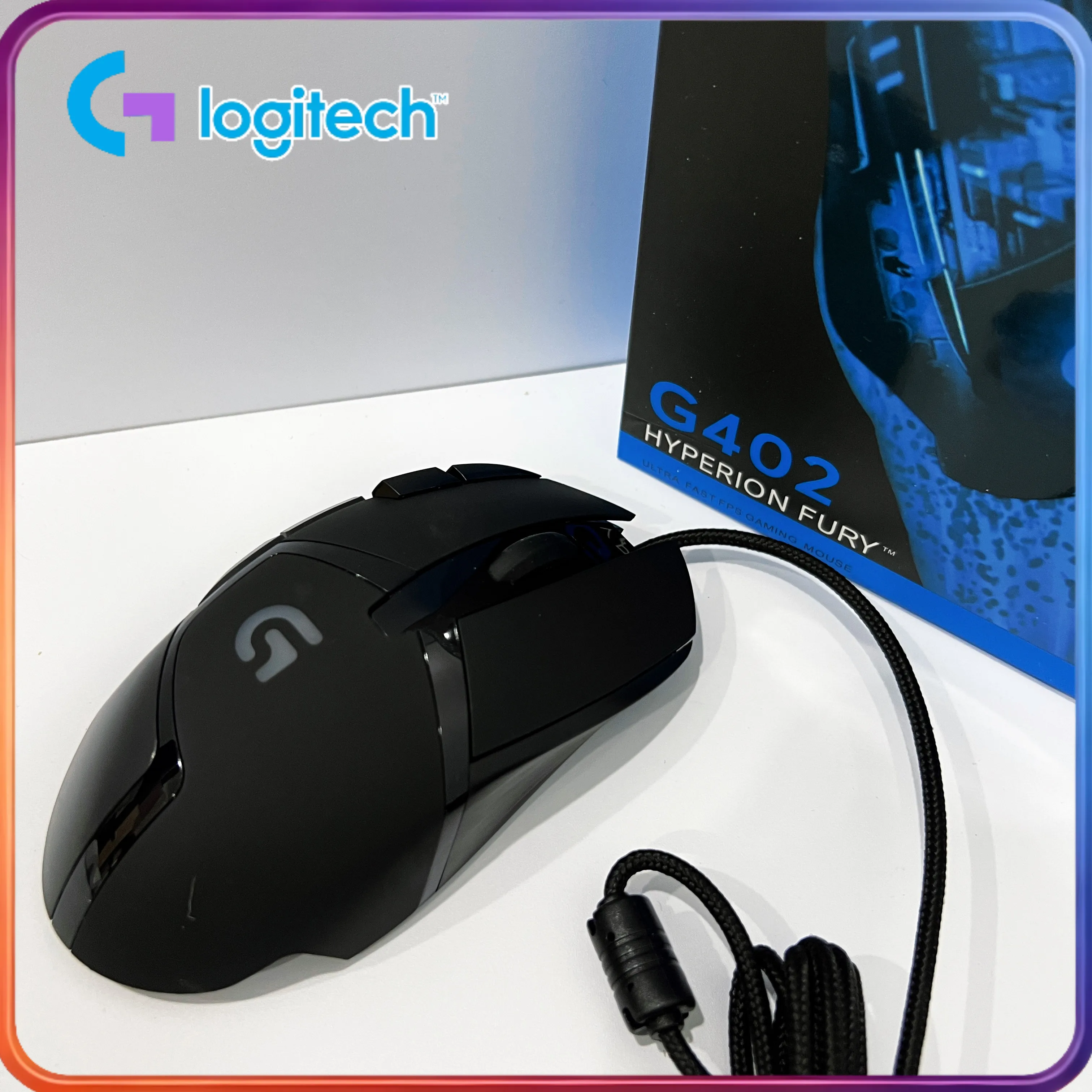 

[Премиум-предложение] Проводная игровая мышь Logitech G402, RGB, эргономичная, 4000 DPI