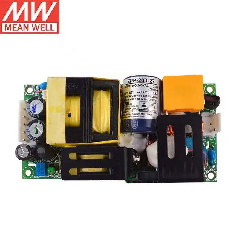 

Taiwan meanwell EPP-200-27 27V7.5A 200W PCB Single Output Switching Power Supply with PFC Function Brand New Original