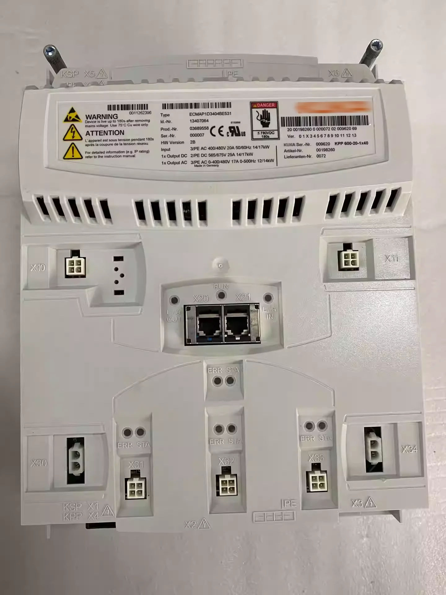 Robot Drive Controller 00-198-260 KPP 600-20-1x40