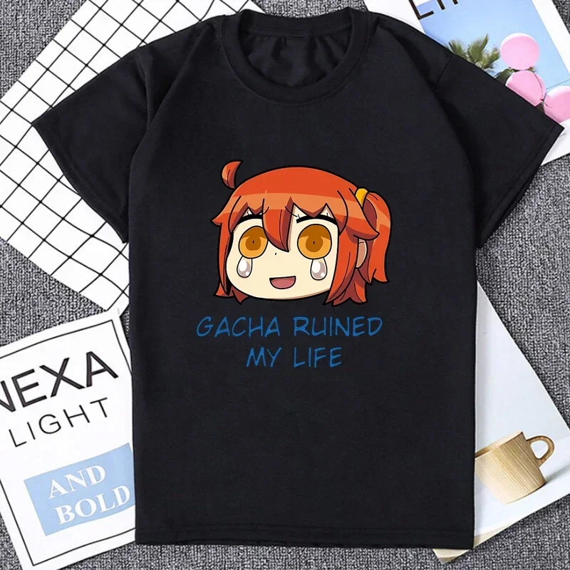 Fate Apocrypha Tshirt FGO Fate Grand Order Mobile Game Fans Printed T-shirt Harajuku Style Summer Casual Fashion Loose Man Tees