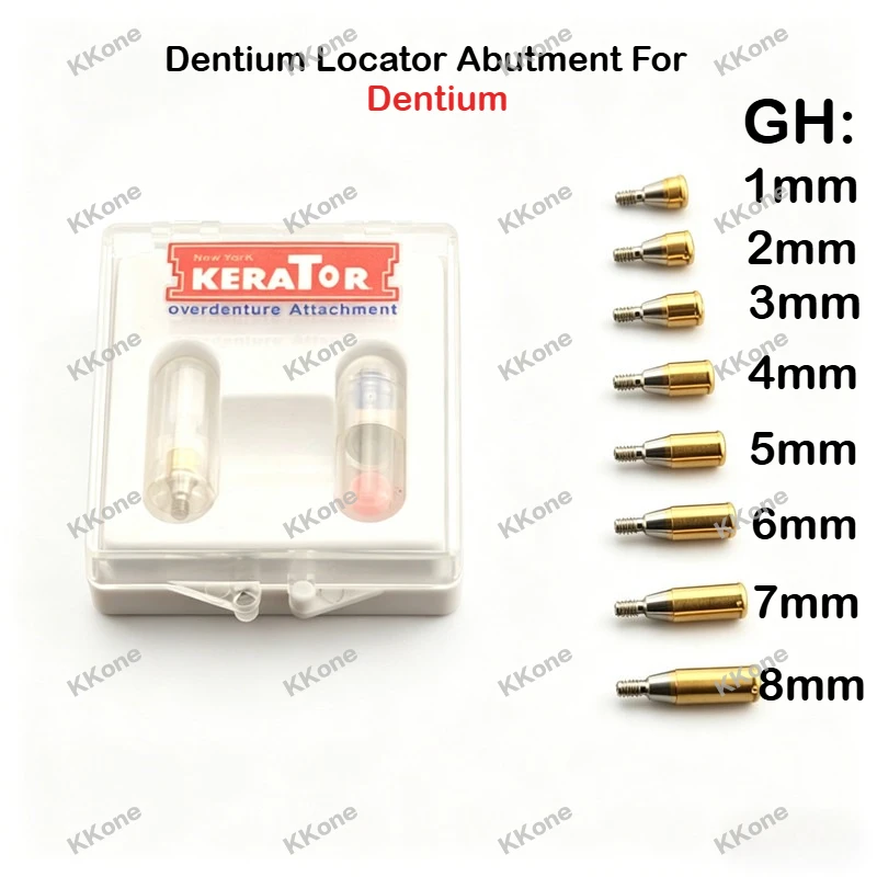 

2Sets Food Grade Titanium Dental Locator Straight Abutment Kit For Dentium Implant System