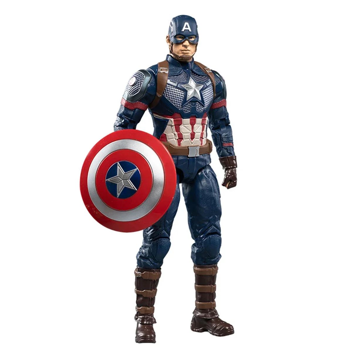 1:5 Scale Captain America 14-Inch Action Figurine by ZD Toys - Simple Articulated, Perfect for Collectors & Enthusiasts