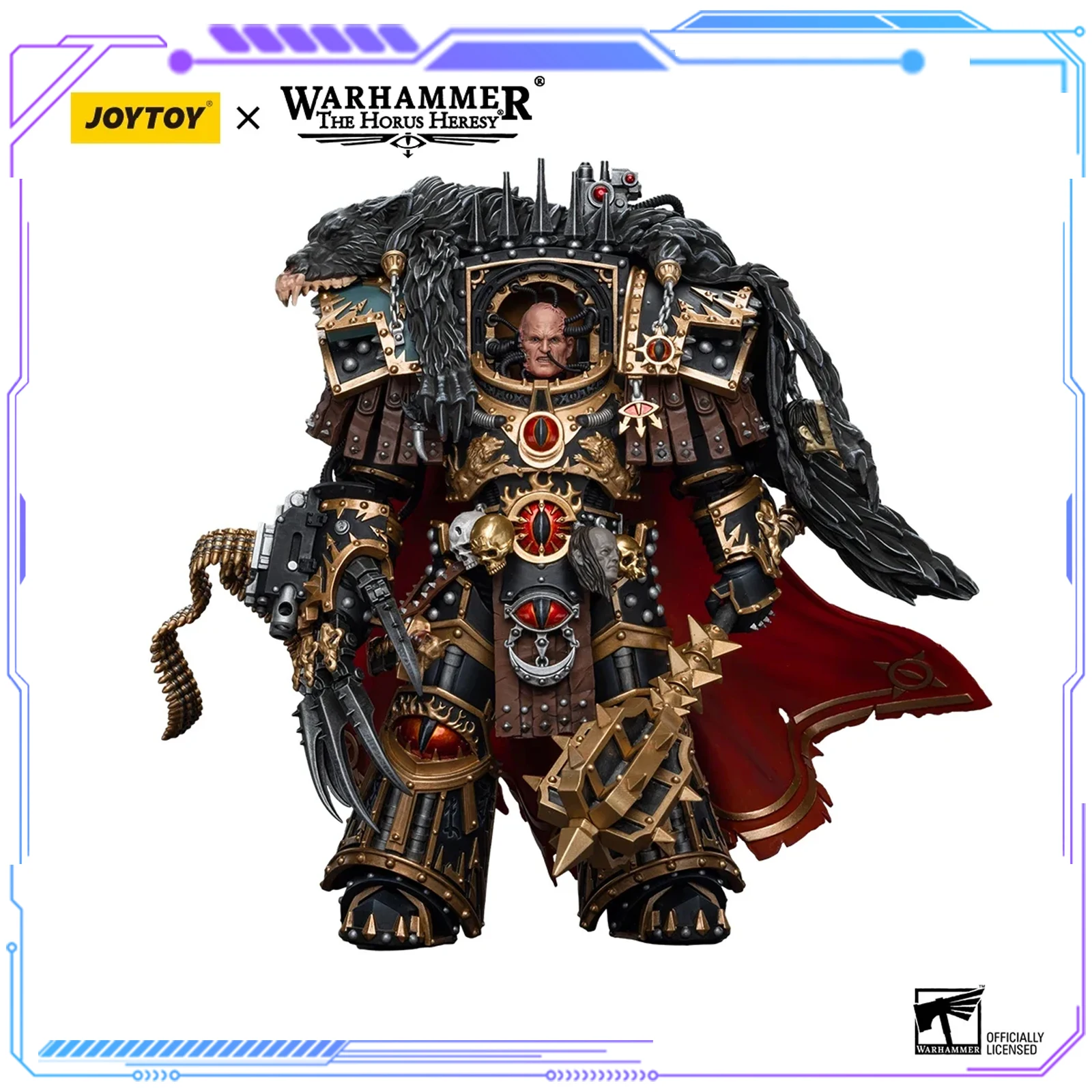 

JOYTOY Warhammer 40k 1/18 Action Figures Sons of Horus Warmaster Horus Primarch of the XVIth Legion 20.2cm Collectible Toys Gift