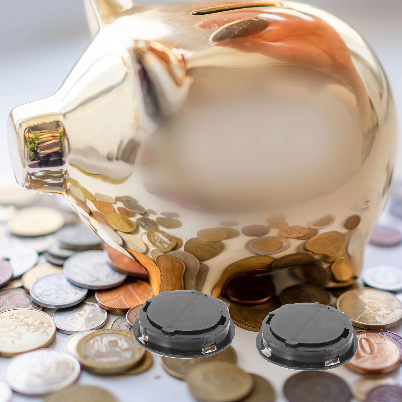 20pcs Piggy Bank Stoppers Reusable Plastic Plug For Saving Box Plaster Bottom Caps Abs Money Jar Stopper Piggy Bank Supplies