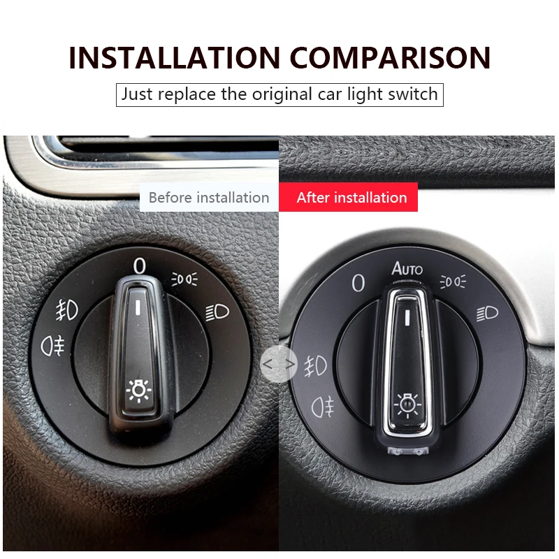 New AUTO Headlight Head Lamp Switch Light Sensor Refit For VW Golf Jetta B6 MK5 MK6 Tiguan Touran Passat Polo Bora 3BD941531