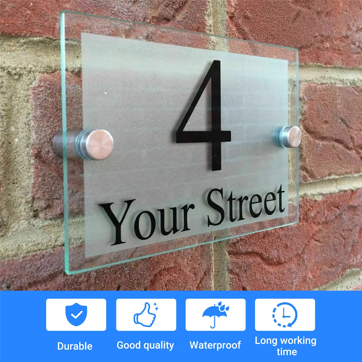 

60 шт. винты для вывески, рекламные винты, настенные крепления из нержавеющей стали, стеклянный акриловый гвоздь для художественных работ-AB09