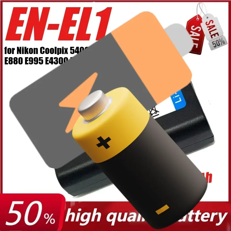 7,4 В 1500 мАч EN-EL1 для камеры Nikon Coolpix 775 885 995 990 5400 5700 E775 E885 E880 E995 E4300 E4800 E5700 + зарядное устройство