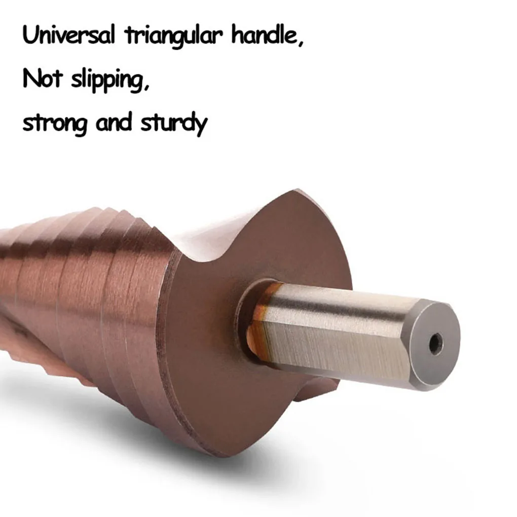 ステップドリルビット 木製コーンドリルビット 木工用高速度鋼回転穴あけ工具、4-32mm